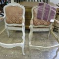 Fassmalerei: antike Sessel / Stühle: 